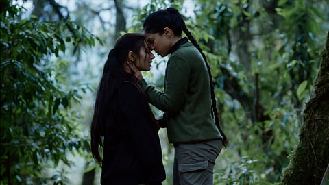(L-R) Actors Prasanna Bisht and Mansi Multani in a still from the film Bokshi