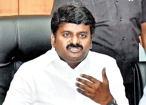 Former health minister and AIADMK’s Viralimalai candidate C Vijayabaskar 