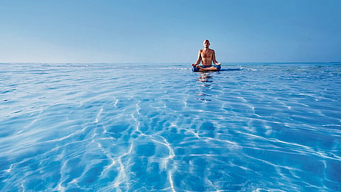 Floating in the ocean of life