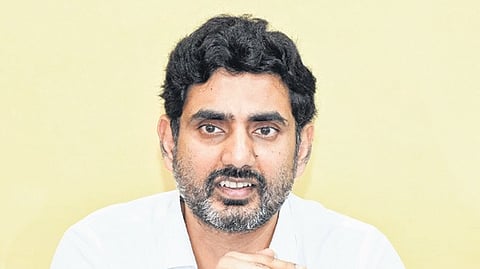 AP IT and HRD minister Nara Lokesh.