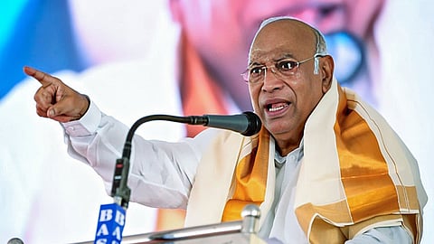 Congress president Mallikarjun Kharge.