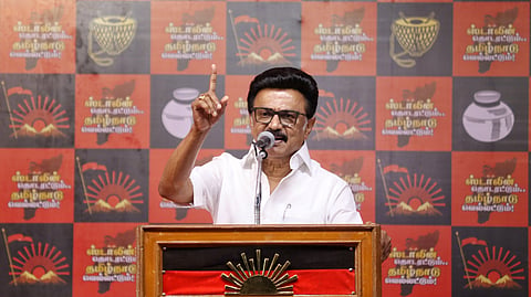DMK president M K Stalin.