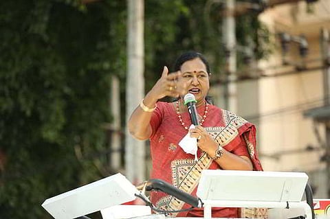 DMDK leader Premalatha Vijayakanth 