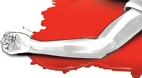 As Bhaskar’s leg got entangled in a wire, it causing him to trip and fall upside down on to the concrete floor. He suffered severe head injuries and died on the spot. 