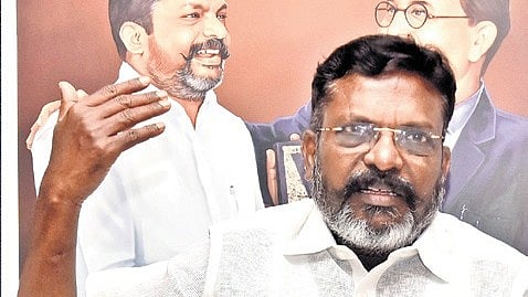 VCK chief Thol Thirumavalavan. 