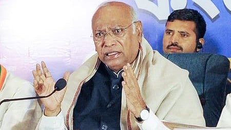 Congress president Mallikarjun Kharge.