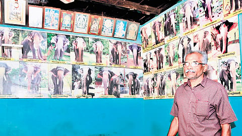 Raju, owner of the shop