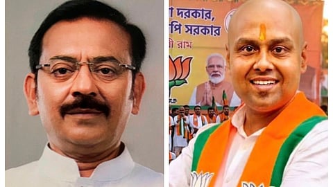 TMC leader Aroop Biswas, Barrackpore BJP candidate Kaustav Bagchi 