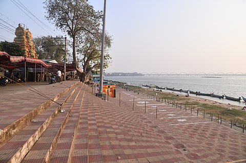 Godavari river bank.