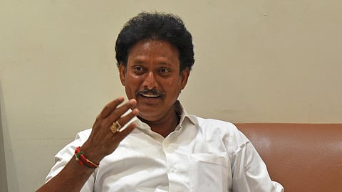 Former Tamil Nadu School Education Minister  Anbil Mahesh Poyyamozhi. 
