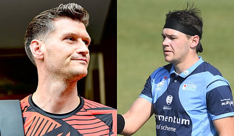 David Payne (L) & Gerald Coetzee 