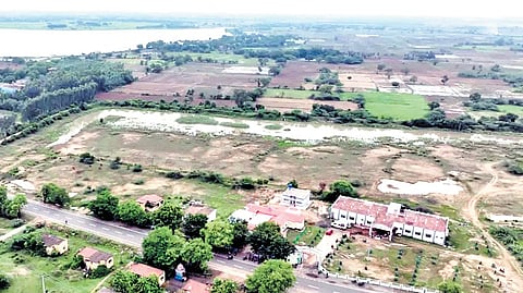 An aerial view of Parandur in Chennai 