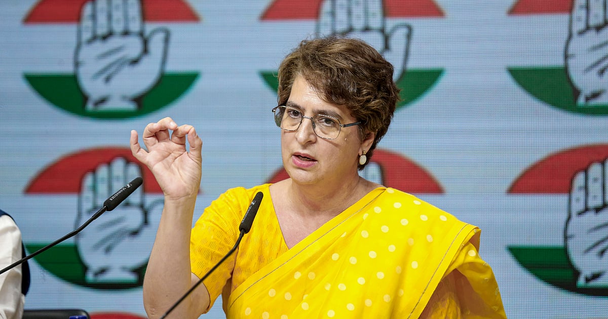 India 'no longer' democracy but 'dictatorship' run by Modi, Shah: Priyanka on Delhi protest curbs