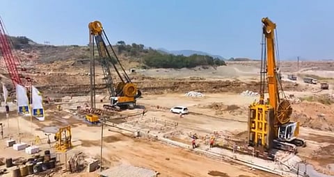 Polavaram project works progress rapidly.
