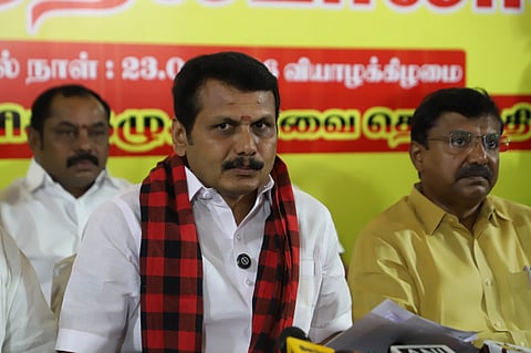 Coimbatore North DMK MLA V Senthil Balaji.