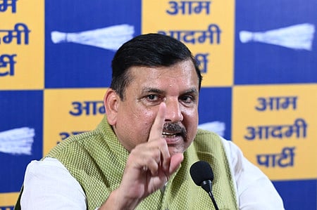 AAP leader Sanjay Singh alleged that the BJP had a "history of joining hands" with Pakistan's ISI. 