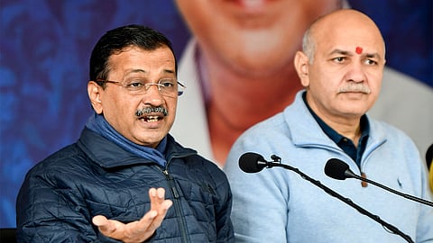 AAP leaders Arvind Kejriwal and Manish Sisodia.