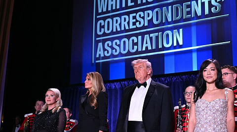 Authorities said the incident occurred outside the ballroom where Trump and other guests were seated.