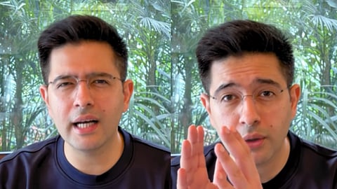 Rajya Sabha MP Raghav Chadha  posted a self-made video statement to explains his exit from AAP