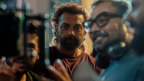 Bobby Deol and Anurag Kashyap on sets of Bandar
