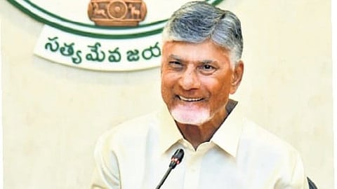 CM Nara Chandrababu Naidu. 