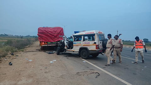 Police registered a case on the incident and investigating it and stated that driver fatigue appears to be the primary cause of the accident.