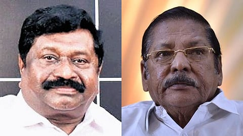 AIADMK Advocates Wing secretary IS Inbadurai (L) & DMK organisation secretary RS Bharathi