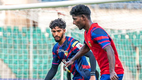 Chennaiyin FC players during a training session