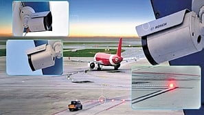 Visualisation showing smart airside safety system.