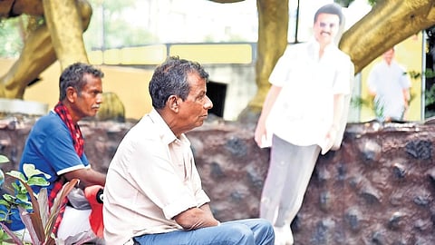 DMK Headquarters in Chennai wore a deserted look on Monday after the announcement of the election results.