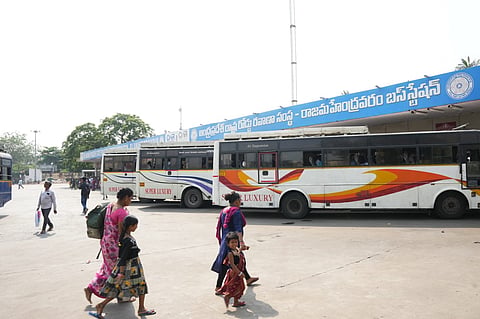 Officials said these locations were strategically selected to accommodate buses arriving from Visakhapatnam, Vijayawada, Konaseema and other areas.