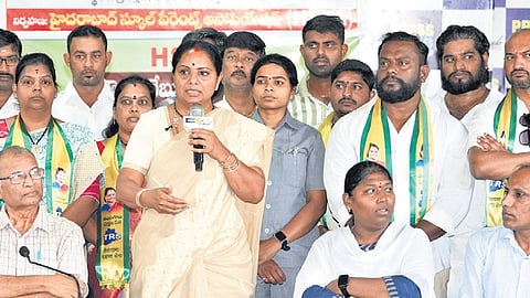 Telangana Rakshana Sena (TRS) chief Kalvakuntla Kavitha, who presided over the conference, urged the state government to issue a Government Order (GO) on fee regulation without further delay.