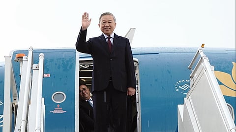 President of Vietnam To Lam arrived in New Delhi on Tuesday.