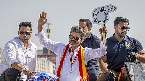 Tamilaga Vettri Kazhagam (TVK) chief Vijay.