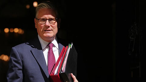 Britain's Prime Minister Keir Starmer leaves 10 Downing Street in London on April 29, 2026.