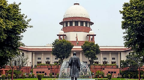 A view of the Supreme Court of India premises in New Delhi.