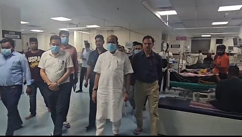 Lok Sabha Speaker Om Birla, who is also the MP from Kota, visited the hospital on Thursday and issued directives to ensure better medical treatment for the patients.