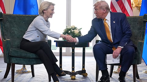 US President Donald Trump and European Commission President Ursula von der Leyen.