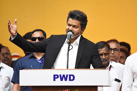  TVK president and Chief Minister of Tamilnadu C Joseph Vijay