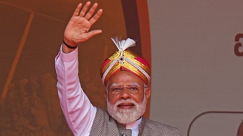 Prime Minister Narendra Modi in an event in Bengaluru.