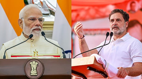 Rahul Gandhi slams Prime Minister Modi over his remarks asking citizens to take steps to tackle the challenges arising from the West Asia conflict.