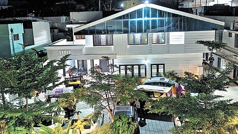 The new residence of caretaker Chief Minister Pinarayi Vijayan near Bakery Junction in Thiruvananthapuram.