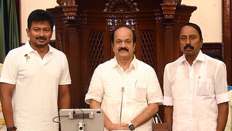 TVK legislator JCD Prabhakar unanimously elected as TN Assembly Speaker.