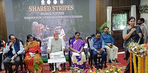 An International workshop on big cat conservation themed "Shared Stripes - Shared Future" held at Nehru Zoological Park on Monday