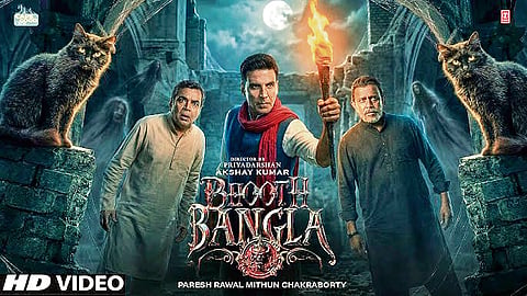 A poster of Bhooth Bangla