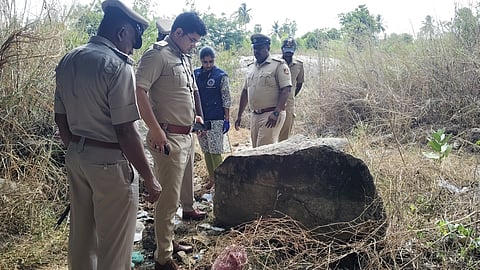 KGF Superintendent of Police Shivanshu Rajput visited the spot where the used bullets were found.