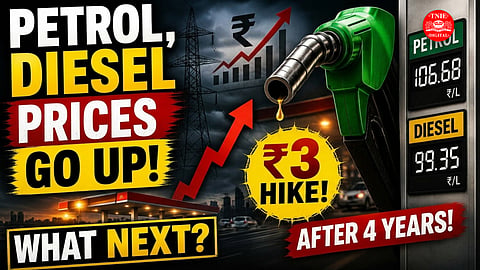 Centre hikes petrol, diesel prices by Rs 3 per litre each amid West Asia conflict