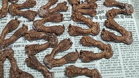 Thirty monitor lizard genitals were recovered from their possession, stored in a black plastic bag.