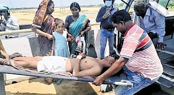 Prakash Kumar Kandi was being shifted from the SCB Medical College and Hospital in Cuttack to a private hospital in Bhubaneswar.