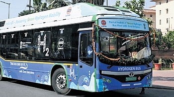 Hydrogen bus inaugurated amid rising fuel cost.